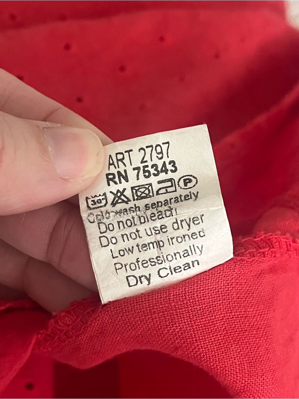 SOLD Terzo Millennio 100% Linen Dress w/ Eyelet Hem Detail - Made in Italy - Picture 7 of 9
